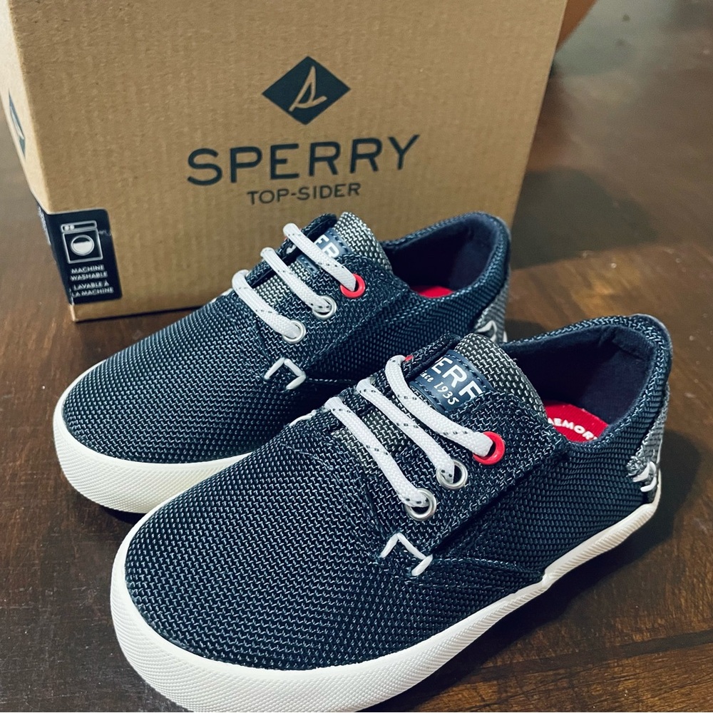 BODIE JR - TODDLER SPERRY SLIP ONS- NAVY